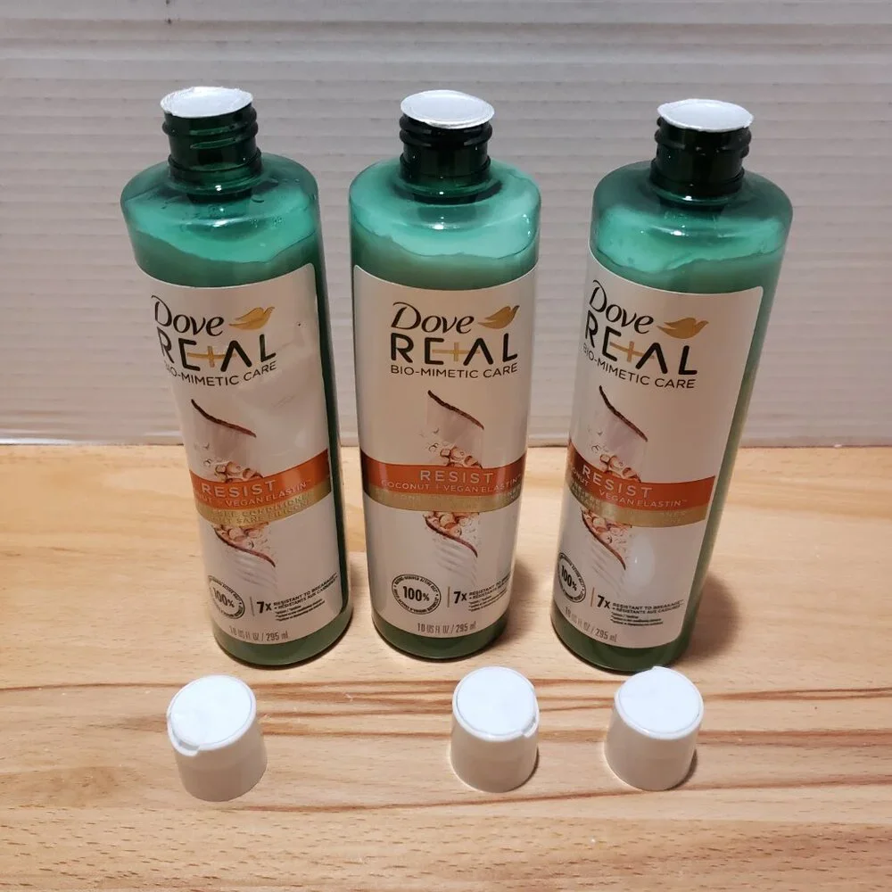 Dove RE+AL Bio-Mimetic Care Resist Coconut Conditioner 10 oz‎ (lot of 3)